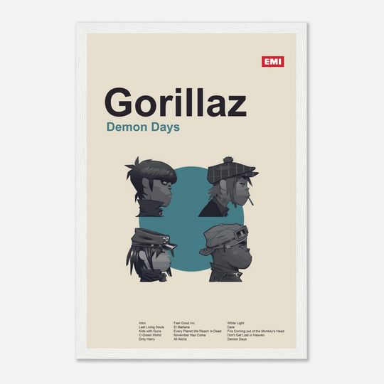 Gorillaz - Demon Days - Framed Poster