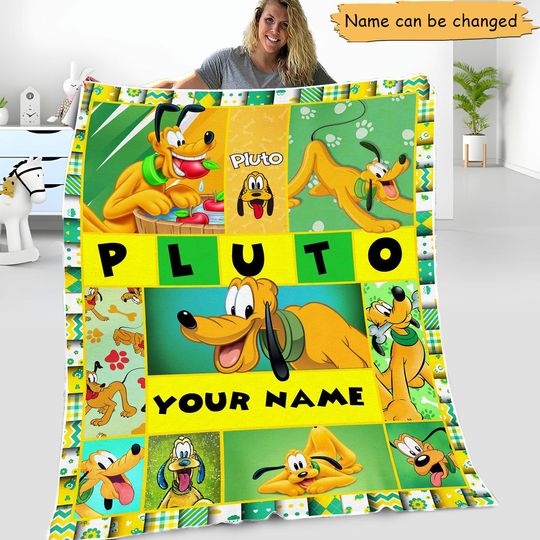 Disney Pluto Blanket, Personalized Blanket, Disney Movie Blanket, Pluto  Blanket, Pluto Dog Blanket, Disney Blanket, Pluto Gift