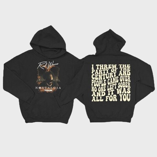 Retro Rod Wave Lyrics 2 side Hoodie