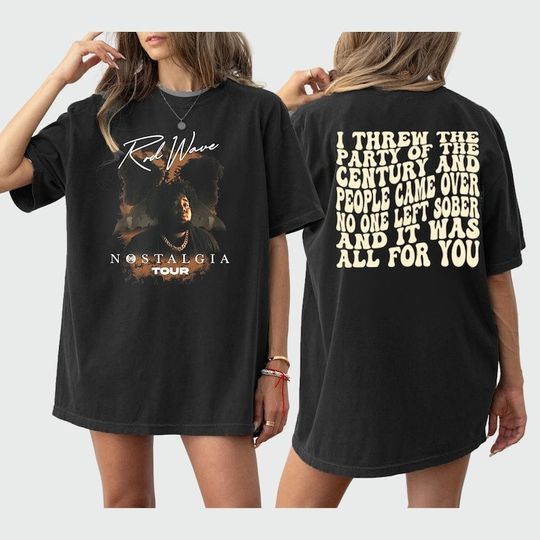 Retro Rod Wave Lyrics 2 side Hoodie