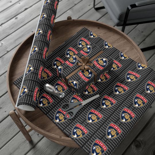 Florida Panthers Gift Wrap: Sports Fan Hockey Paper