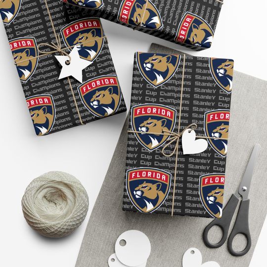 Florida Panthers Gift Wrap: Sports Fan Hockey Paper