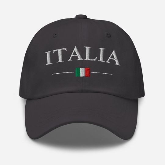 Italia - Premium Embroidered Dad Hat - Italian Flag Heritage Cap