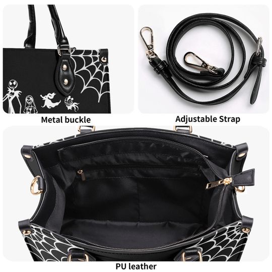 Nightmare Before Christmas Handbag | Leather Shoulder bag | Jack Skellington | Christmas Gift for Her