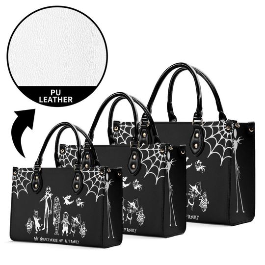 Nightmare Before Christmas Handbag | Leather Shoulder bag | Jack Skellington | Christmas Gift for Her