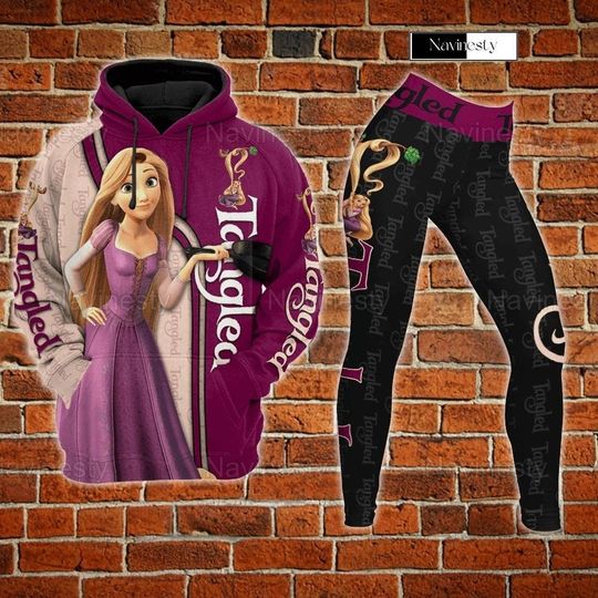 Tangled Hoodie Legging Set, Rapunzel Tangled Hoodie, Disney Princess Legging
