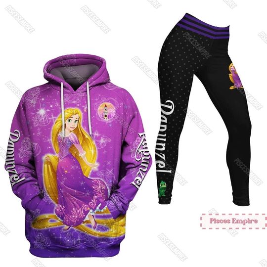 Rapunzel 3D Hoodies, Rapunzel Leggings,  Tangled Hoodies
