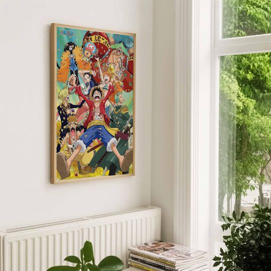 Straw Hat Pirates Poster - Colorful One Piece Anime Vertical Print