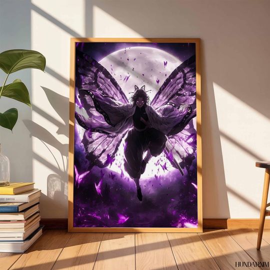 Kochou Shinobu Demon Anime Vertical Poster Art Print