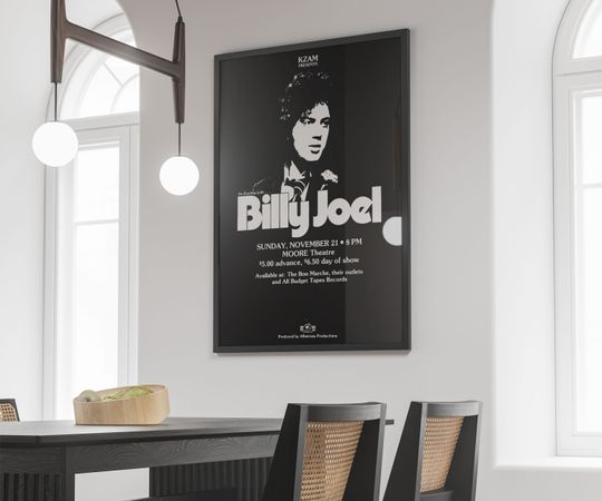 Billy Joel Poster, Musician Gift, Classic Rock Decor