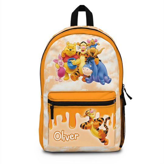 Personalized Winnie the Pooh Backpack for Kids - Custom Name