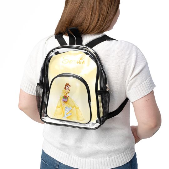 Personalized Belle Clear Backpack