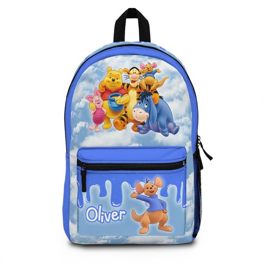 Personalized Winnie the Pooh Backpack for Kids - Custom Name