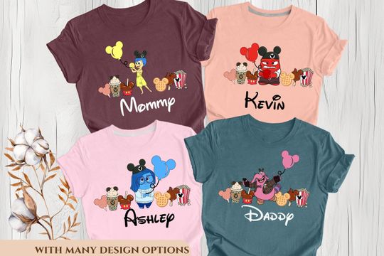 Personalized 2024 Inside Out Best Day Ever Shirt, Disney Inside Out Snacks Shirt, Inside Out Family Matching Shirt, 2025 Disney Family Shirt