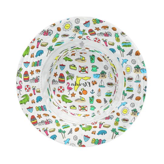 Summer Tropical Bucket Hat, Gift for Her, Gift for Him