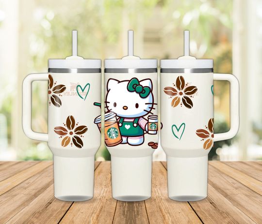 40oz Hello Kitty Coffee Tumbler