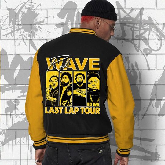 Rod Wave Last Lap Tour Baseball Jacket