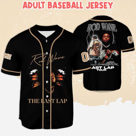 Personalized Rod Wave Baseball Jersey, Custom Rod Wave Baseball Jersey