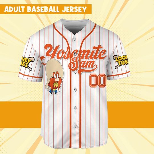 Custom Looney Tune Yosemite Sam Simple Baseball, Cartoon Team Outfit