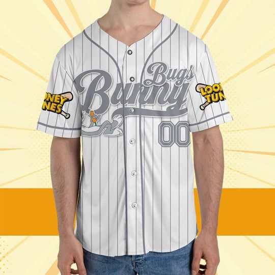Custom Looney Tune Bugs Bunny Simple Baseball, Cartoon Team Outfit