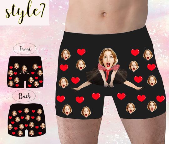Personalized Boxers for Husband/Boyfriend, Popular Anniversary/Birthday/Wedding Gift