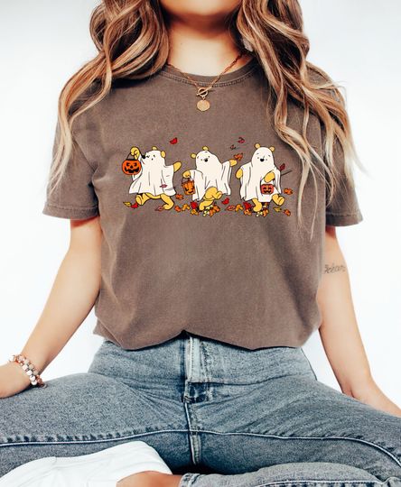 Pooh Halloween T-Shirt, Winnie The Pooh Halloween Shirt, Pooh Shirt, Cute Fall Tee