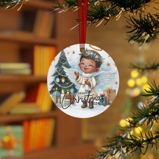 Cute boy angel Christmas Ornament | Christmas Decor | Home Decor