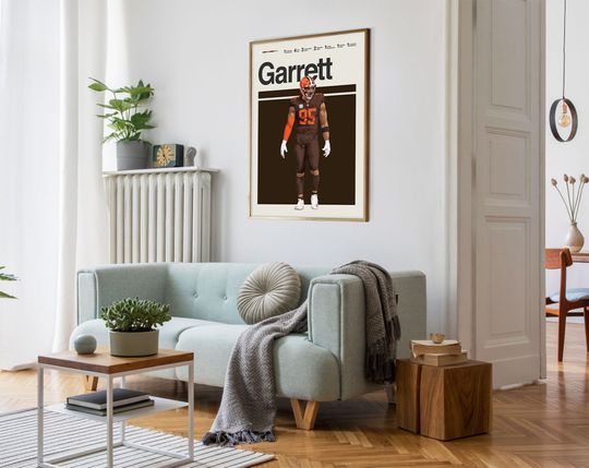Myles Garrett Wall Decor Poster, American Football Player Poster