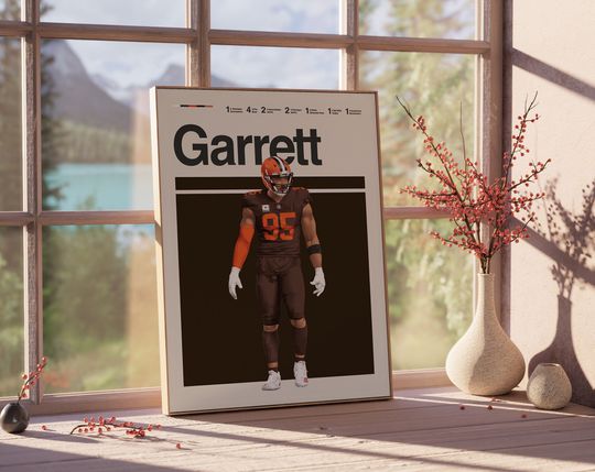 Myles Garrett Wall Decor Poster, American Football Player Poster