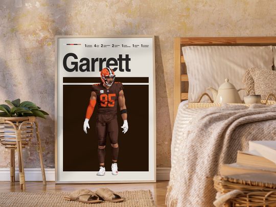 Myles Garrett Wall Decor Poster, American Football Player Poster