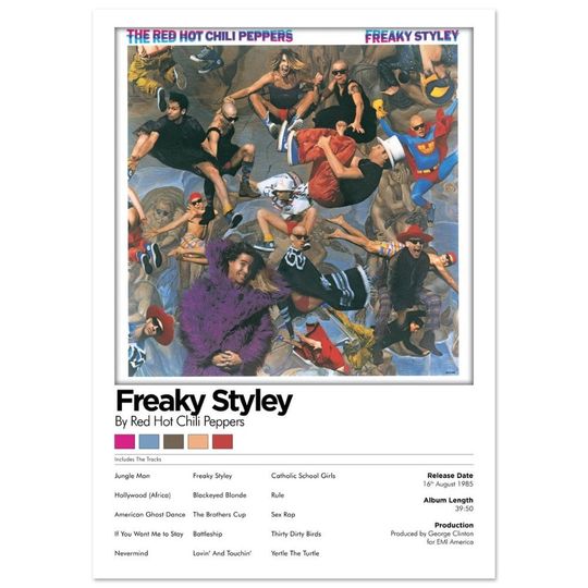 Red Hot Chili Peppers Freaky Styley Poster