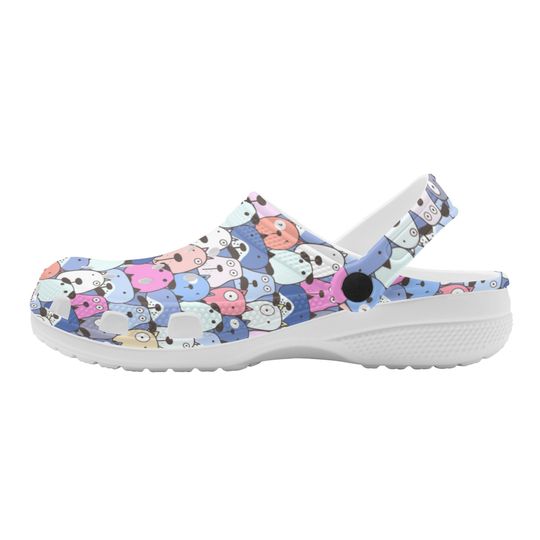 Dog Print Clogs, Animal Print