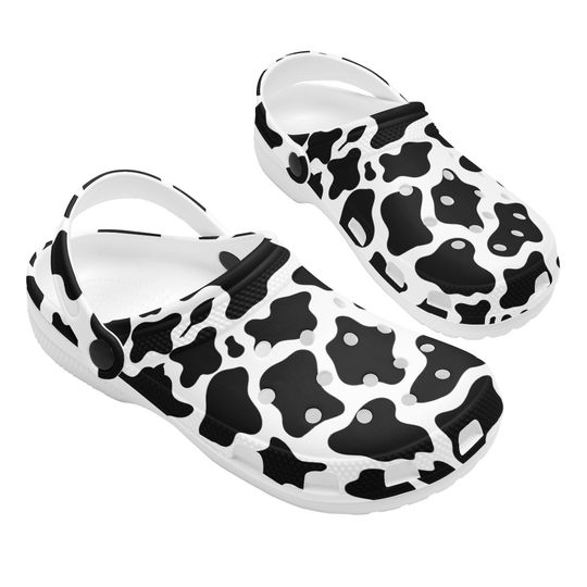 Cow Print Clogs