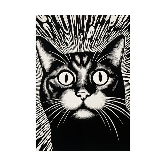 Luminous Cat Vertical Posters