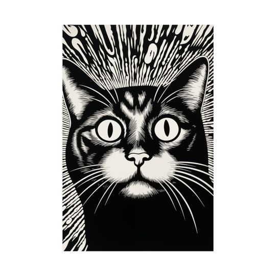 Luminous Cat Vertical Posters