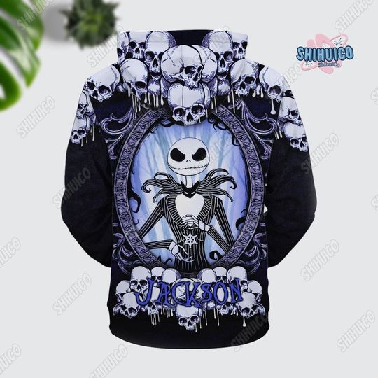 Personalized Jack Skellington 3D Hoodie