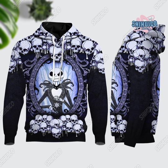 Personalized Jack Skellington 3D Hoodie