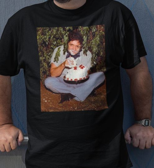 Stoned Johnny Cash Shirt Johnny Cash Eating Cake Shirt