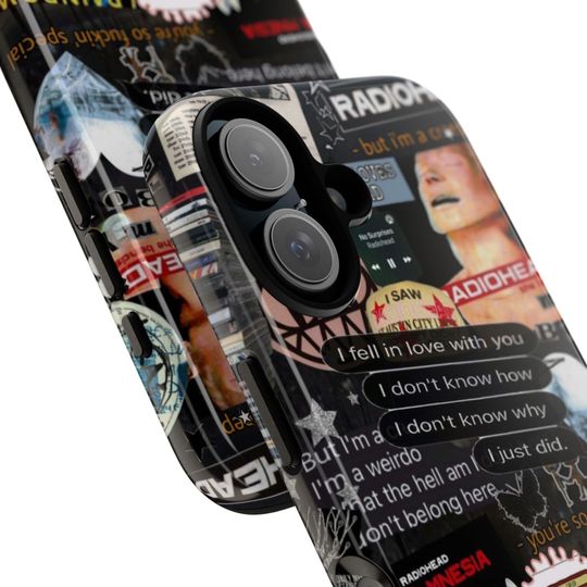 Radiohead Collage Phone Case | Band Sticker Art iPhone Case