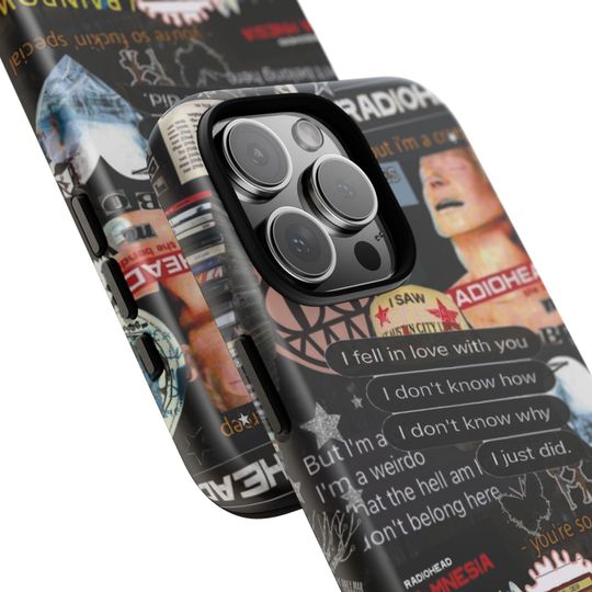 Radiohead Collage Phone Case | Band Sticker Art iPhone Case