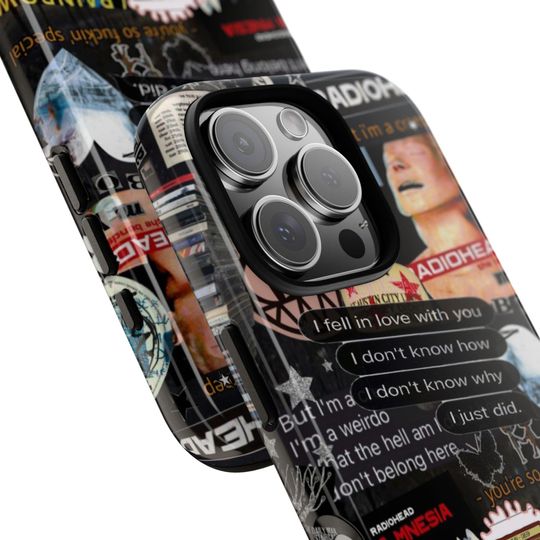 Radiohead Collage Phone Case | Band Sticker Art iPhone Case