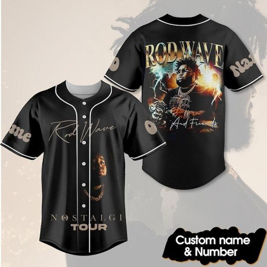 Customized Rod Wave And Friends Baseball Jersey