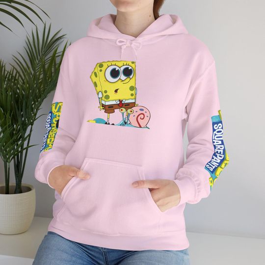 SpongeBob SquarePants with Gary 3D Hoodie | Cartoon Nick 90s Pullover