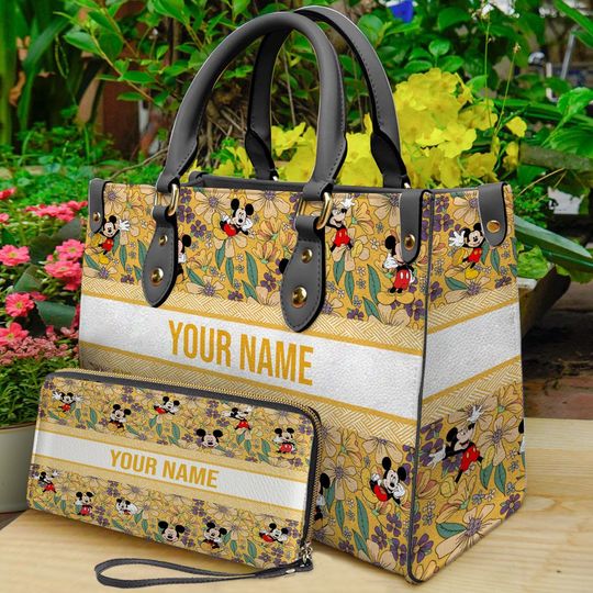 Mickey Mouse Leather Handbag, Disney Mickey Women Bag