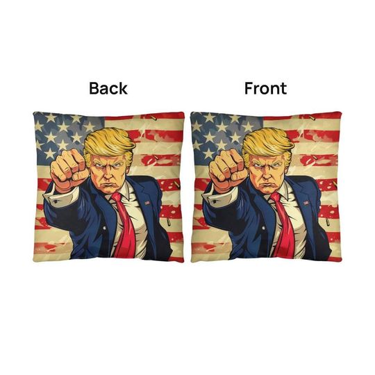 Superhero Trump Throw Pillow | Christmas Pillow | Christmas Decor