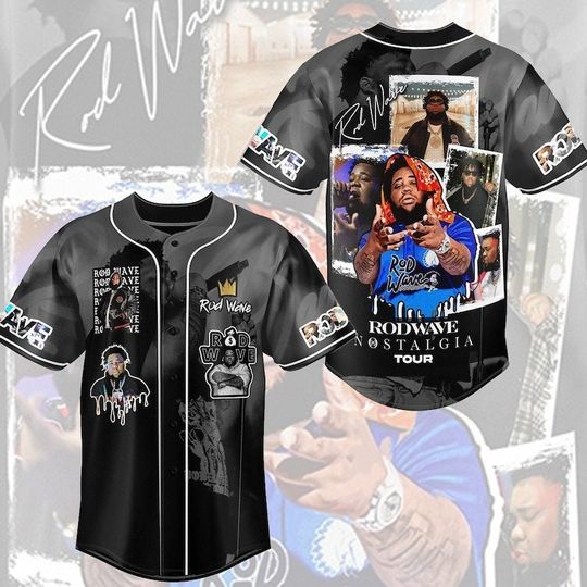 Rod Wave Nostalgia 2024 Tour Baseball Jersey