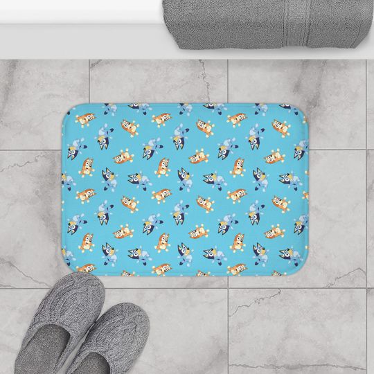 BlueyDad kids Bath Mat