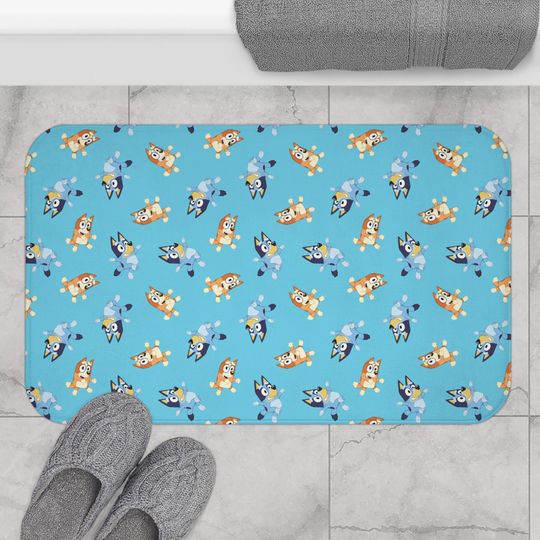 BlueyDad kids Bath Mat