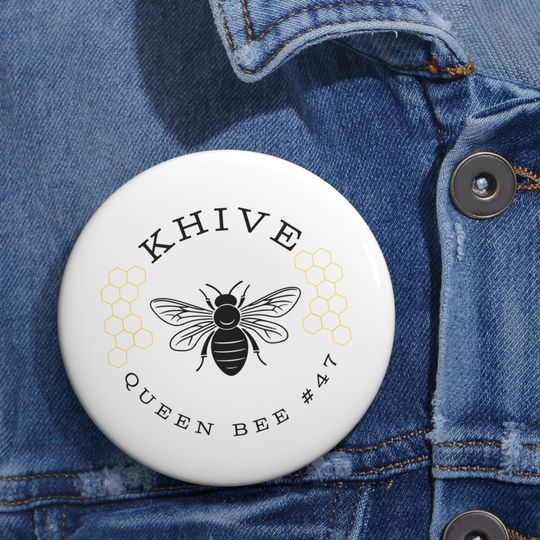 KHIVE Kamala Pin Buttons, Queen bee button, Kamala Harris