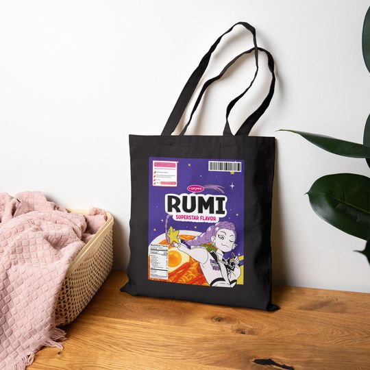 Rumi Ramen Cup Kpop Demon Hunters Inspired Tote Bag